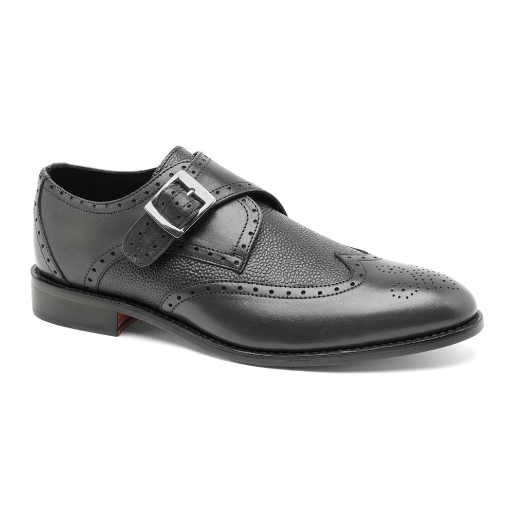 Roosevelt III Wingtip Single Monk Strap